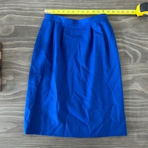 Vintage Pendleton blue wool skirt. Petite size 10 EUC!